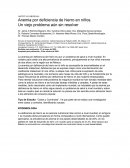 ARTÍCULO ORIGINAL Anemia por deficiencia de hierro en niños
