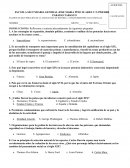 Examen historia tercer bimestre escolar