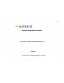 PROGRAMA ADMINISTRACIÓN DE EMPRESAS ACTIVIDAD N° 4 SERVICIO PADRE RAFAEL GARCIA H