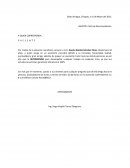 Modelo de carta de recomendación