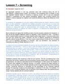 La operación en agregados es una gran cadena ininterrumpida de cribado