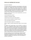 Informe de viabilidad del mercado ANALISIS DEL MERCADO