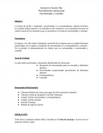 Procedimiento de encomienda. Página 1