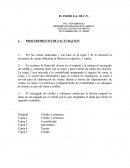 PROCEDIMIENTO DE FACTURACION