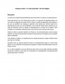 Ensayo sobre “Lo más preciado” de Carl Sagan