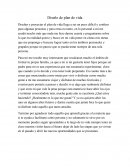 Diseño de plan de vida