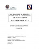 ORIENTACION EDUCATIVA EXAMEN