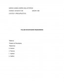 Taller de estados financieros. Estado de resultados