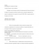 Unidad 1. Generalidades de la Auditoría de Calidad