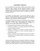 Ensayo conocimiento cientifico de 200 palabras