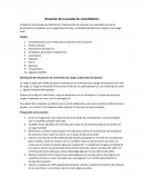 Resumen de la prueba de consolidación