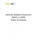 Análisis Financiero WACC y CAPM