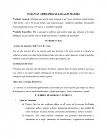 VIOLENCIA INTRAFAMILIAR HACIA LAS MUJERES. Página 1