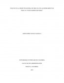 ENSAYO CRISIS FINANCIERA DE 2008