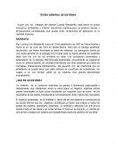 TEORIA GENERAL DE SISTEMAS ¿QUE ES UN SISTEMA?