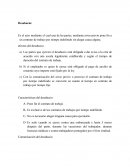 Desahucio, despido y dimision