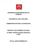 DOCUMENTAL EAST AND WEST