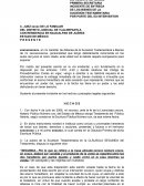 Incidente de entrega de bienes