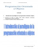 Introducción al paradigma de la programación orientada a objetos