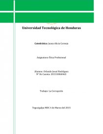 La Corrupcion. LA PROBLEMATICA. Página 1