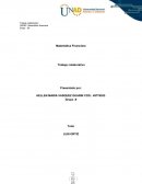 Matemática Financiera. Trabajo colaborativo