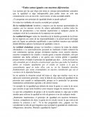 Todos somos iguales con nuestras diferencias