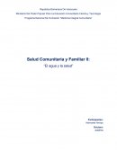 Salud Comunitaria y Familiar II: “El agua y la salud”