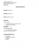 SECUENCIA DIDÁCTICA PARTIDO: General Pinto