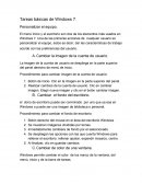 Tareas básicas de Windows 7 Personalizar el equipo