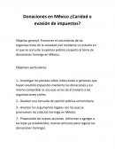 Donaciones en Mėxico ¿Caridad o evasión de impuestos?