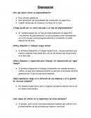 Empresarial ¿Por qué quiero iniciar un emprendimiento?