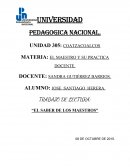 TRABAJO DE LECTURA: “EL SABER DE LOS MAESTROS”