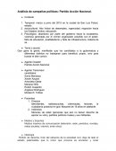 Análisis de campañas políticas: Partido Acción Nacional.