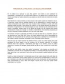 Analisis de "lo que ellas quieren"