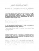 ¿Cuanto le costara al planeta?