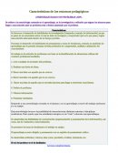 Características de los entornos pedagógicos APRENDIZAJE BASADO EN PROBLEMAS (ABP)