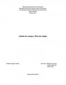 Audiovisuales: Libreta de campo y Plan de rodaje.