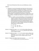 PRÁCTICAS PROPUESTAS PARA CÁLCULO DIFERENCIAL