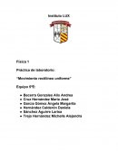 Práctica de laboratorio: “Movimiento rectilíneo uniforme”