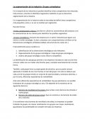 La segmentación de la industria: Grupos estratégicos