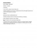 Secuencia didáctica Área a trabajar: matemática
