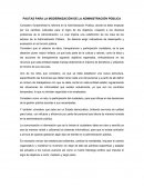 PAUTAS PARA LA MODERNIZACIÓN DE LA ADMINISTRACIÓN PÚBLICA