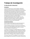 Trabajo de Investigación La Revolución Industrial