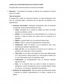 ¿Cuáles son los principales bloques de construcción UML?