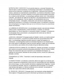 Resumen: Antropologia