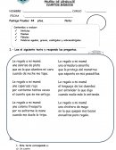 Prueba de lenguaje La noticia