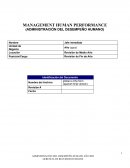 Administración del desempeño humano
