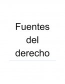 Tema: Fuentes del derecho