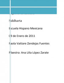 Reporte de lectura Sidharta. Página 1
