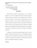Políticas económicas,de qué manera los intereses políticos afectan la elección de políticas económicas